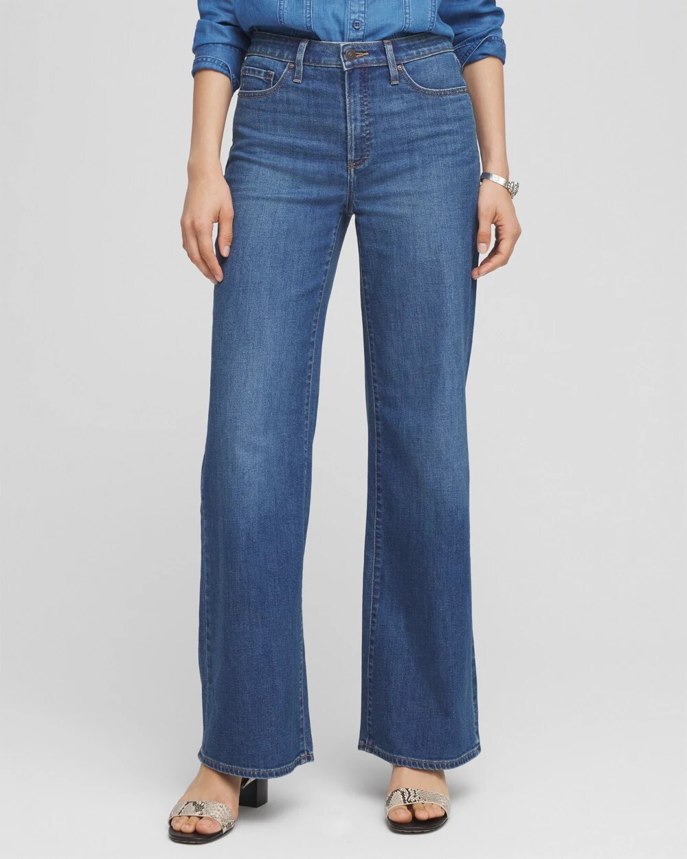 【in a row】Bad Brush Wide Denim High Rise Wide Leg Jeans | Chico's